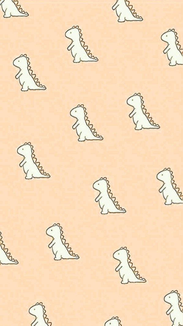 Enjoying The Cartoon Dinosaurs Phone Wallpaper