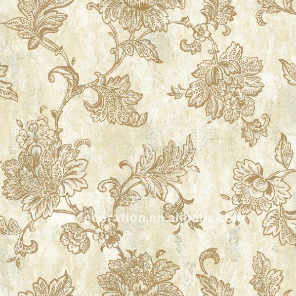 non woven backed yellow and grey wallpaper