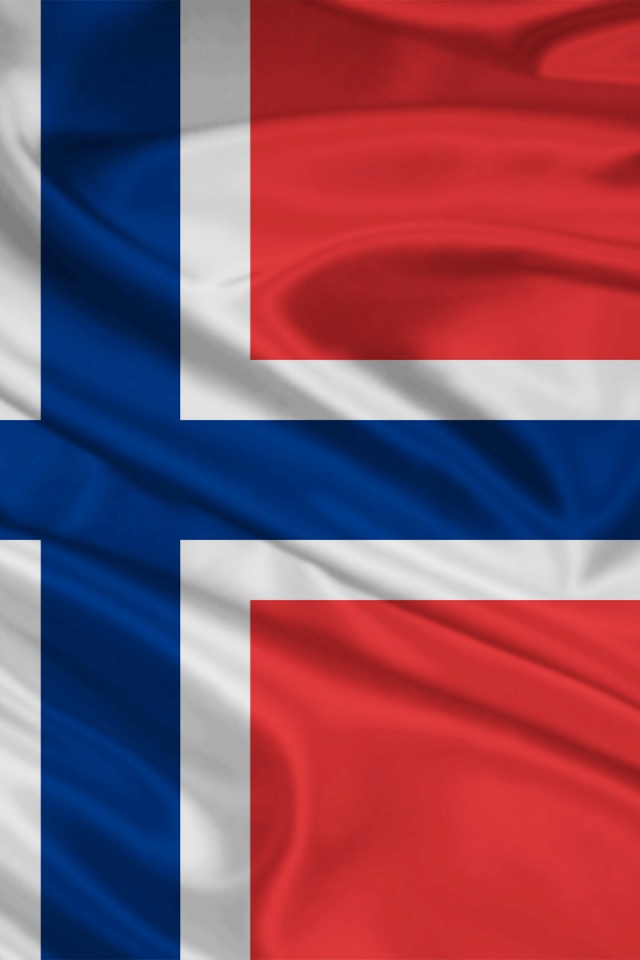 Norway Flag iPhone Wallpaper