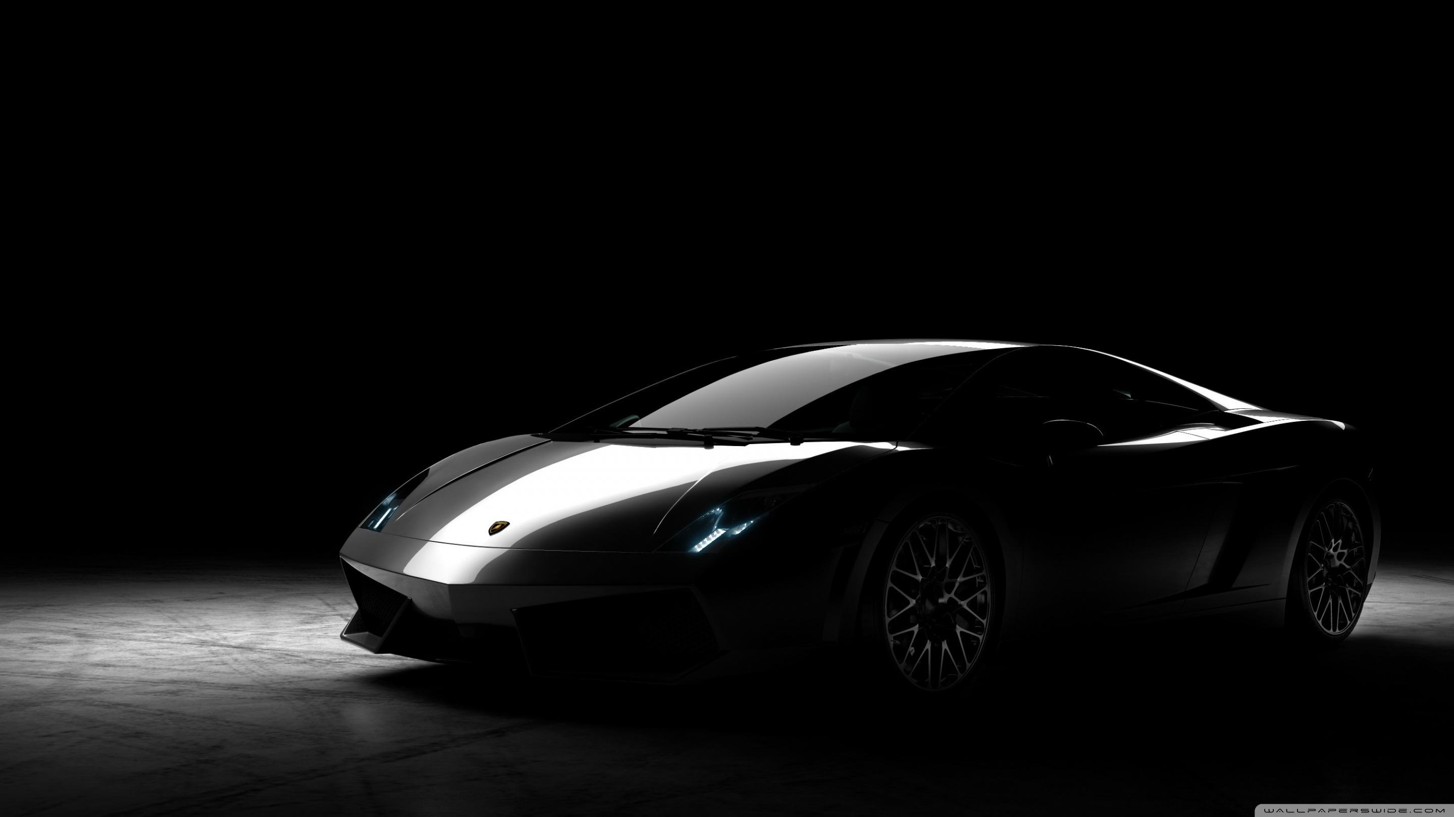 Lamborghini Gallardo Black Ultra HD Desktop Background Wallpaper