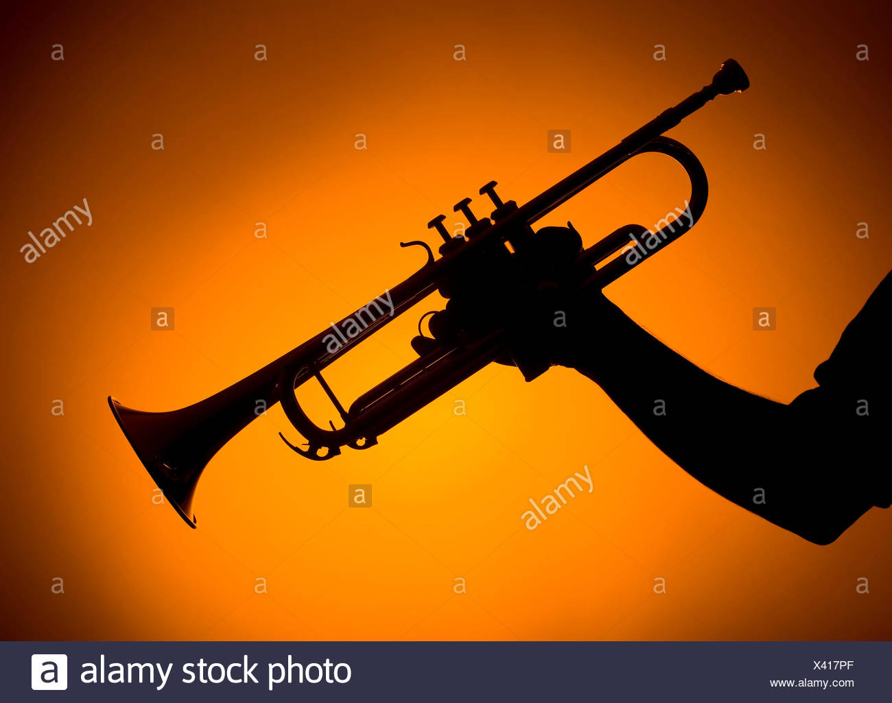 Music Jazz Trumpet Possession Holding Backdrop Background