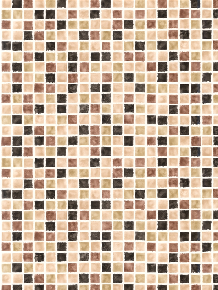 Beige Mosaic Tile Wallpaper Kitchen Bathroom