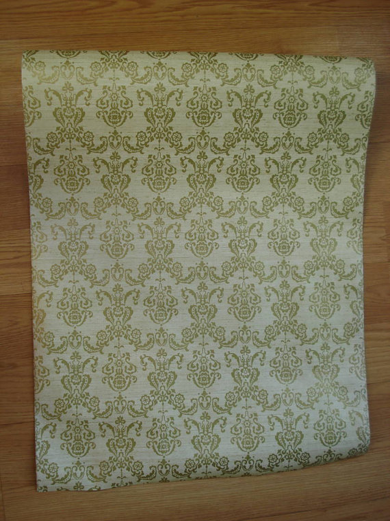 Free Download Gold Damask Wallpaper Shelf Paper Drawer Liner By
