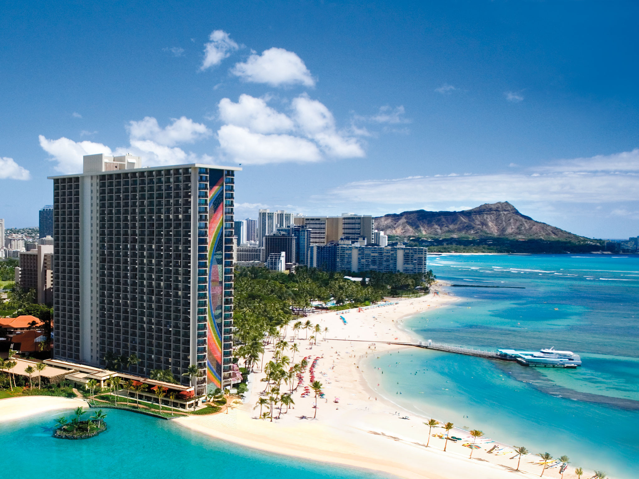 Waikiki Beach Hotel Pictures Desktop Wallpaper Image