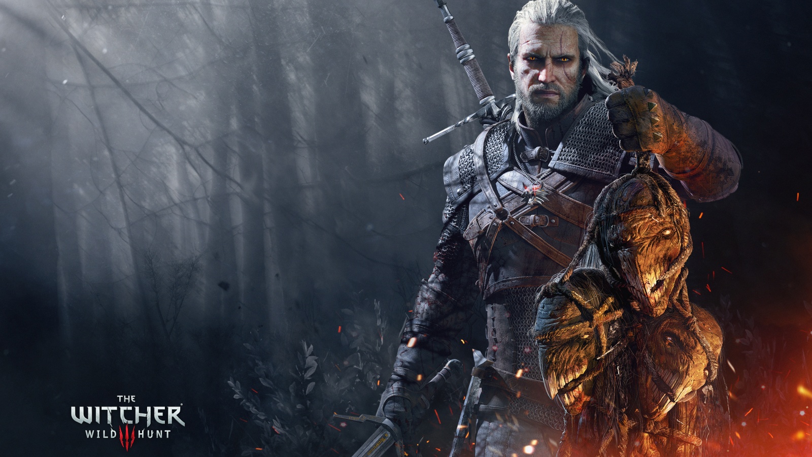 The Witcher Wild Hunt Geralt Trophies Wallpaper HD