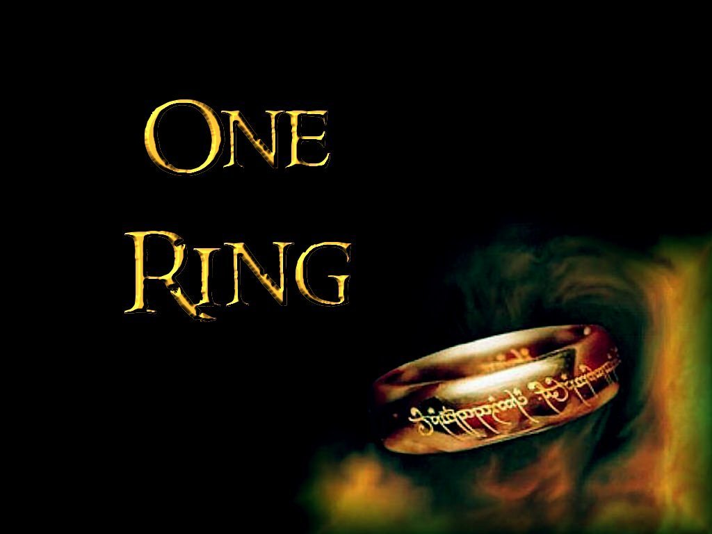 The One Ring Of Power Lord Rings Wallpaper
