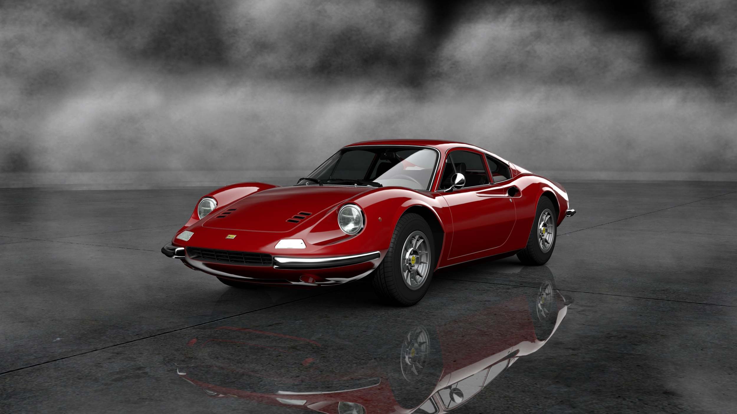 Ferrari Dino Red Colour Full HD Wallpaper Download Ferrari