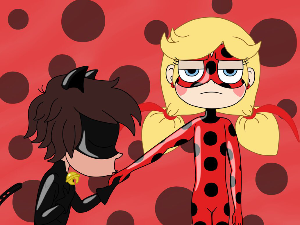 When Ladybug Cat Noir Are Kissing Wallpaper