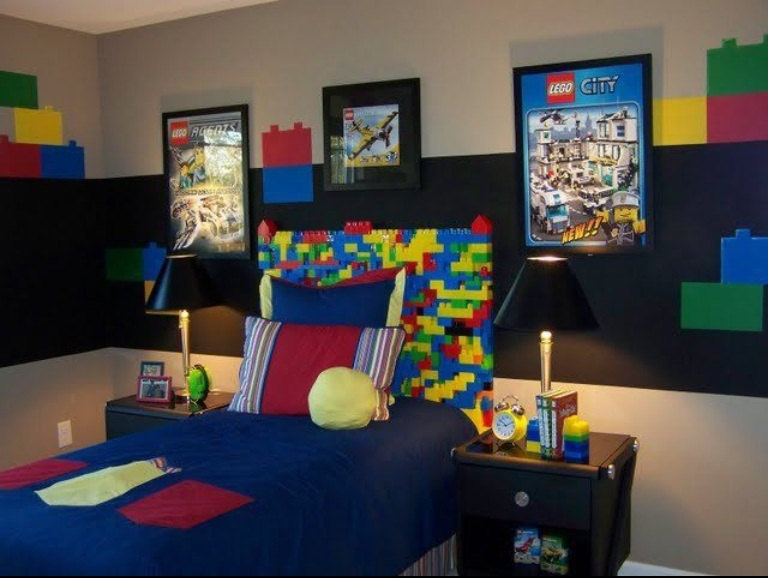 Two set of Lego Blocks wall decal for boys bedroom decors 768x578