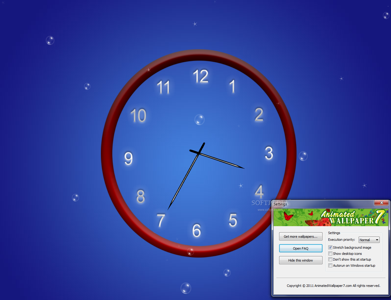 Clock Animated Wallpaper   This is a sample from what the wallpaper