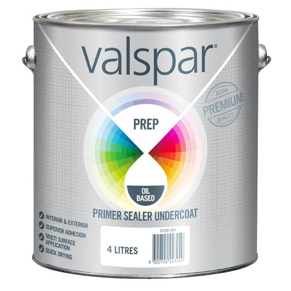 Valspar Oil Based Primer Sealer Undercoat 4l Masters Home