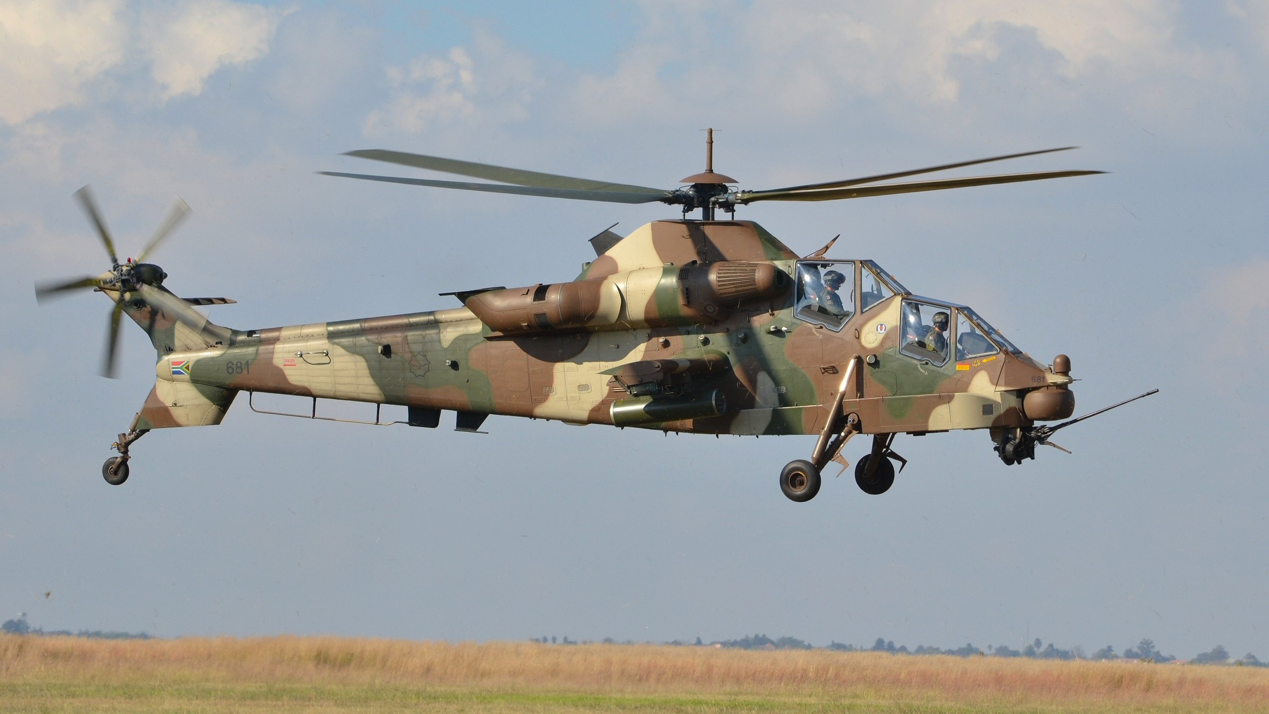 Wallpaper Denel Ah Rooivalk Attack Helicopter South African