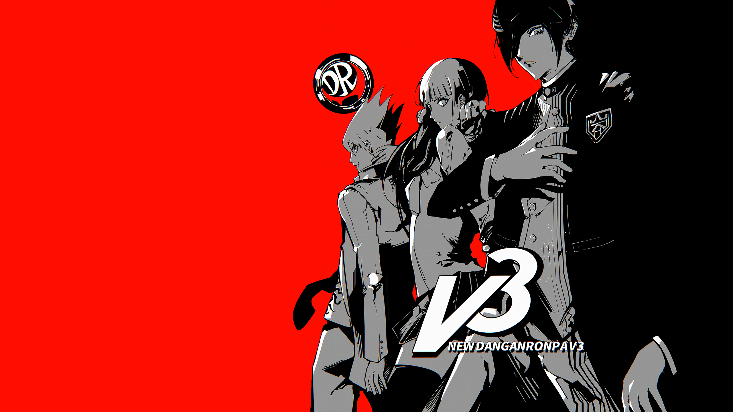 Persona Maki Harukawa Kaito Momota Shuichi Saihara Video Wallpaper