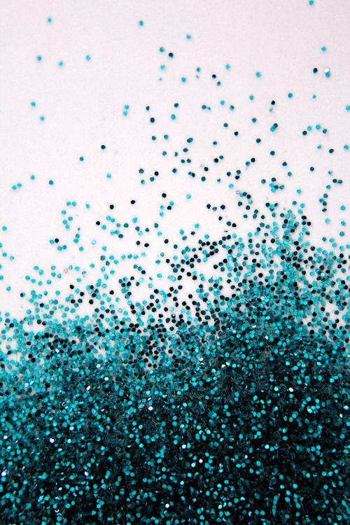 Blue White Ombre Glitter Sparkles iPhone Phone Wallpaper