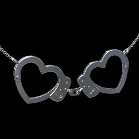 Sterling Silver Pendant Order Police Handcuffs Online