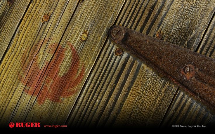 Rustic Ruger Door Hinge Desktop Background