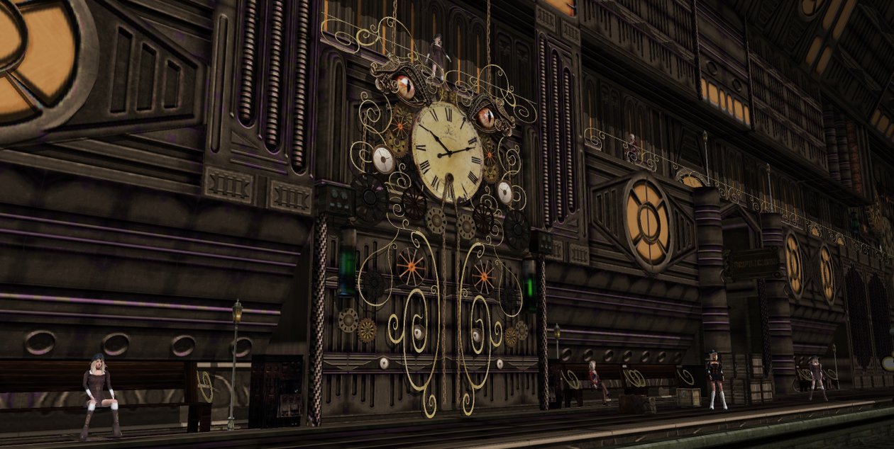 Steampunk Wall ClockTrain Station2 by scifilicious 1260x634