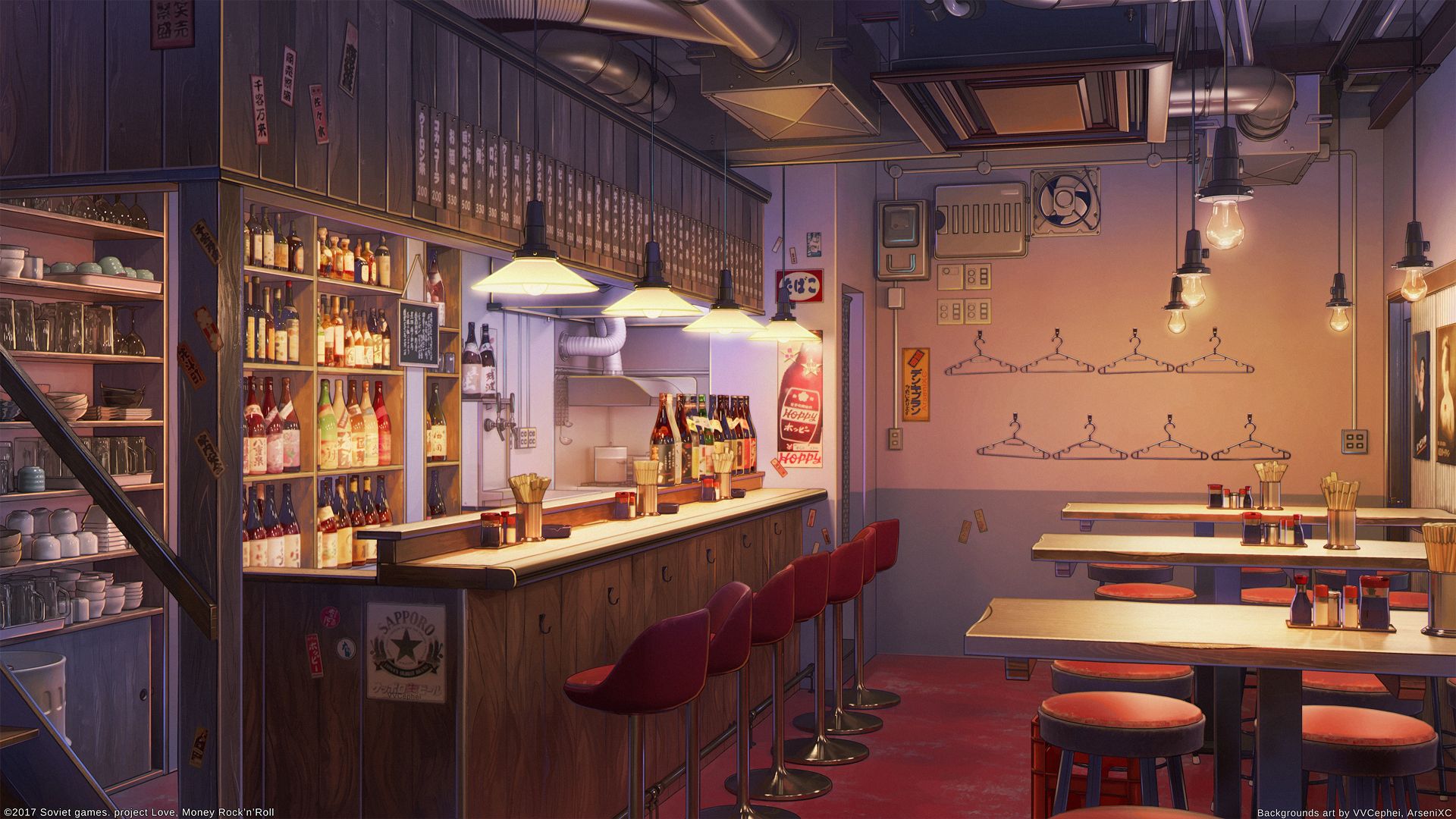 Old Bar By Arsenixc Anime Background Wallpaper