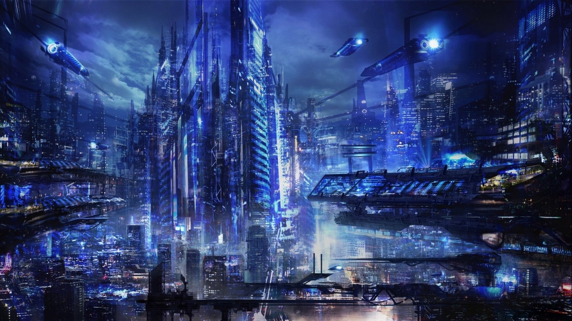 Sci Fi Futuristic City Cities Art Artwork Wallpaper