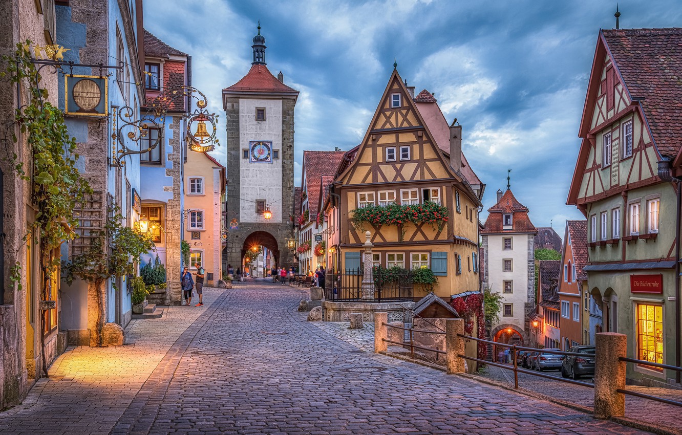 Wallpaper Street Building Tower Home Germany Bayern Area