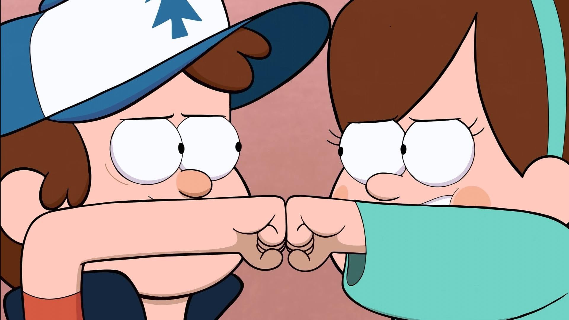 Two Boy And Girl Cartoon Characters Gravity Falls Dipper Mabel