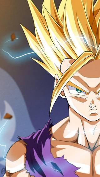 Dragonball Z Gohan Side Anime iPhone Wallpaper