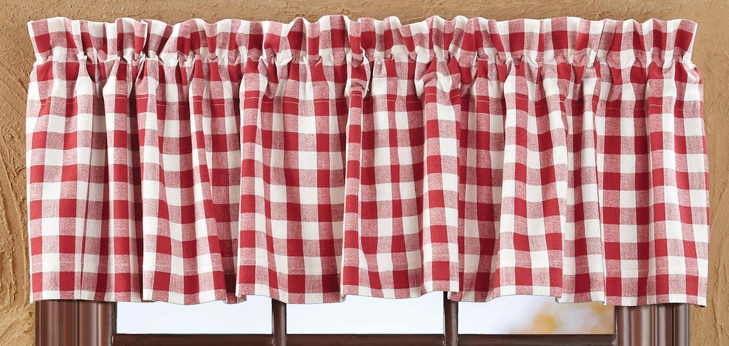 Red Buffalo Check Curtains For