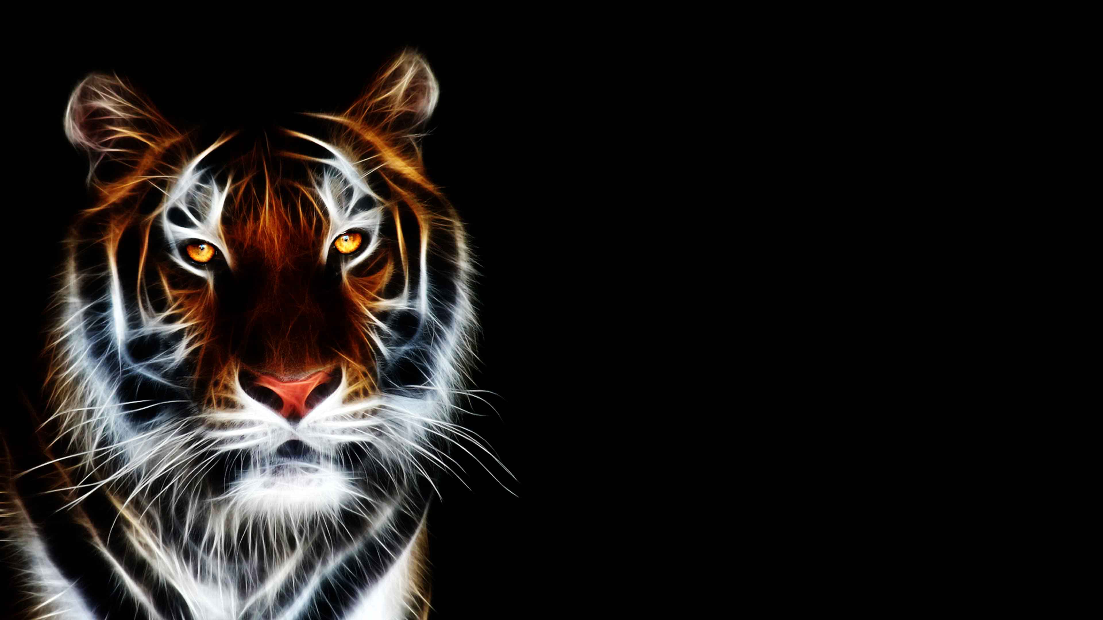 Tiger Wallpaper 3d Desktop Background Fractal