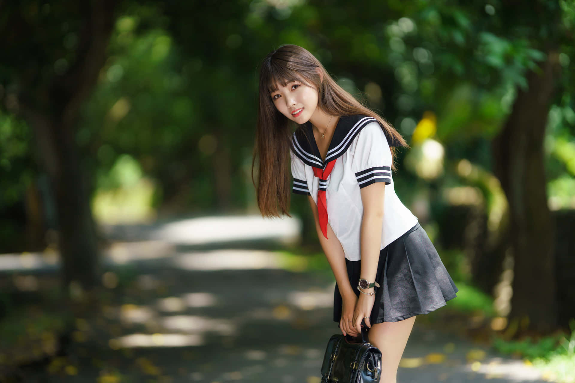 Japanese School Girl Wallpaper