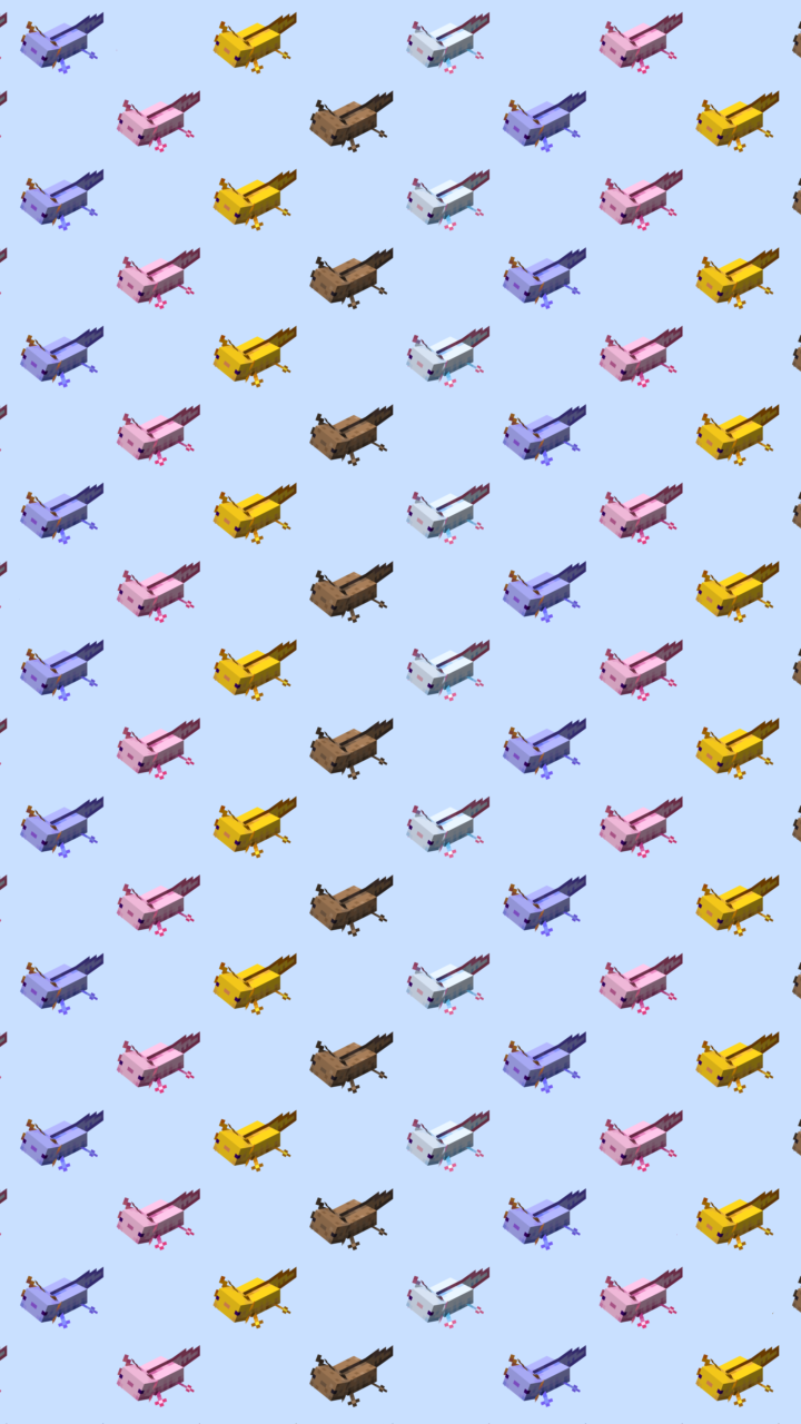 Minecraft Axolotl Wallpaper