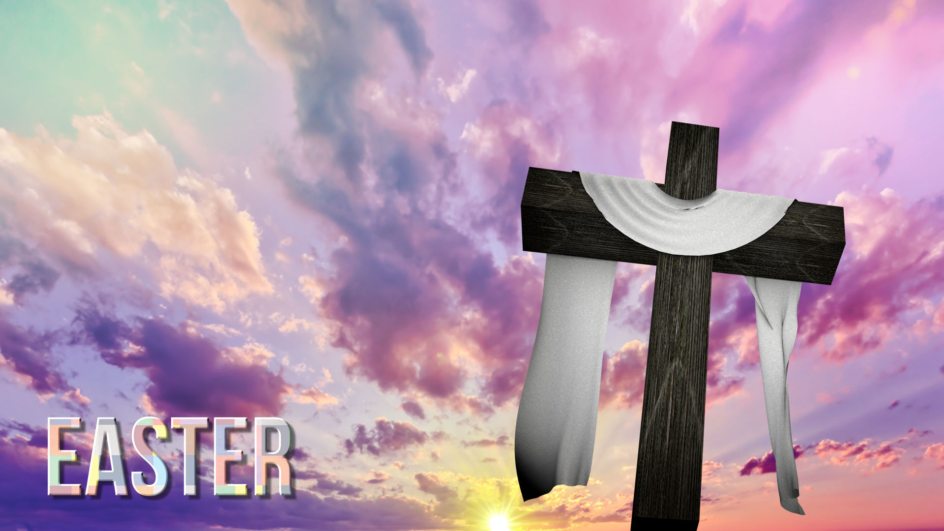 Easter Cross Video Powerpoint Graphics Progressive Church Media