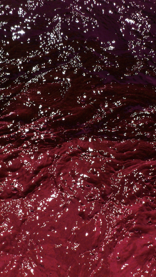 Water Wave Red Texture Ocean Pattern iPhone Wallpaper