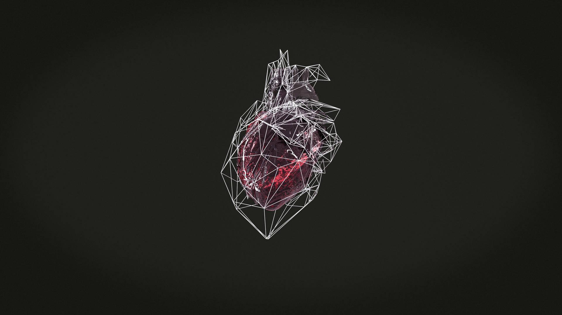 Black Heart Aesthetic Background Wallpaper