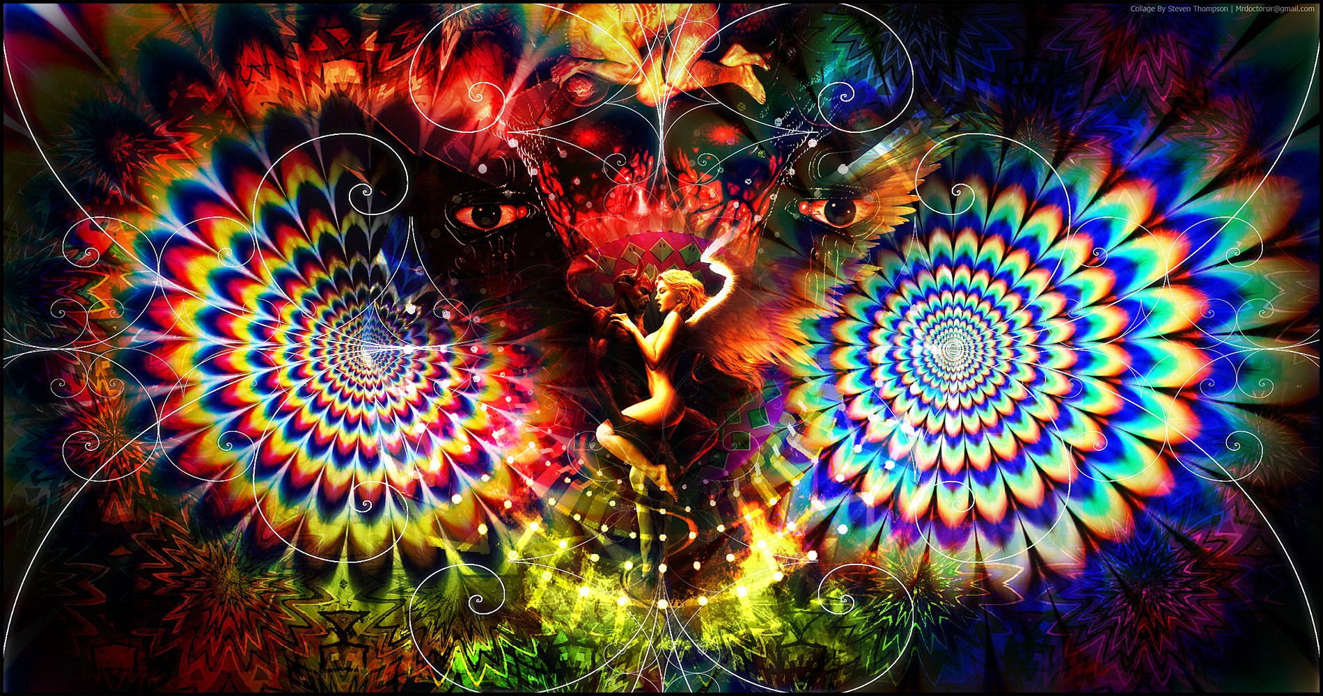Psychedelic Digital Wallpaper