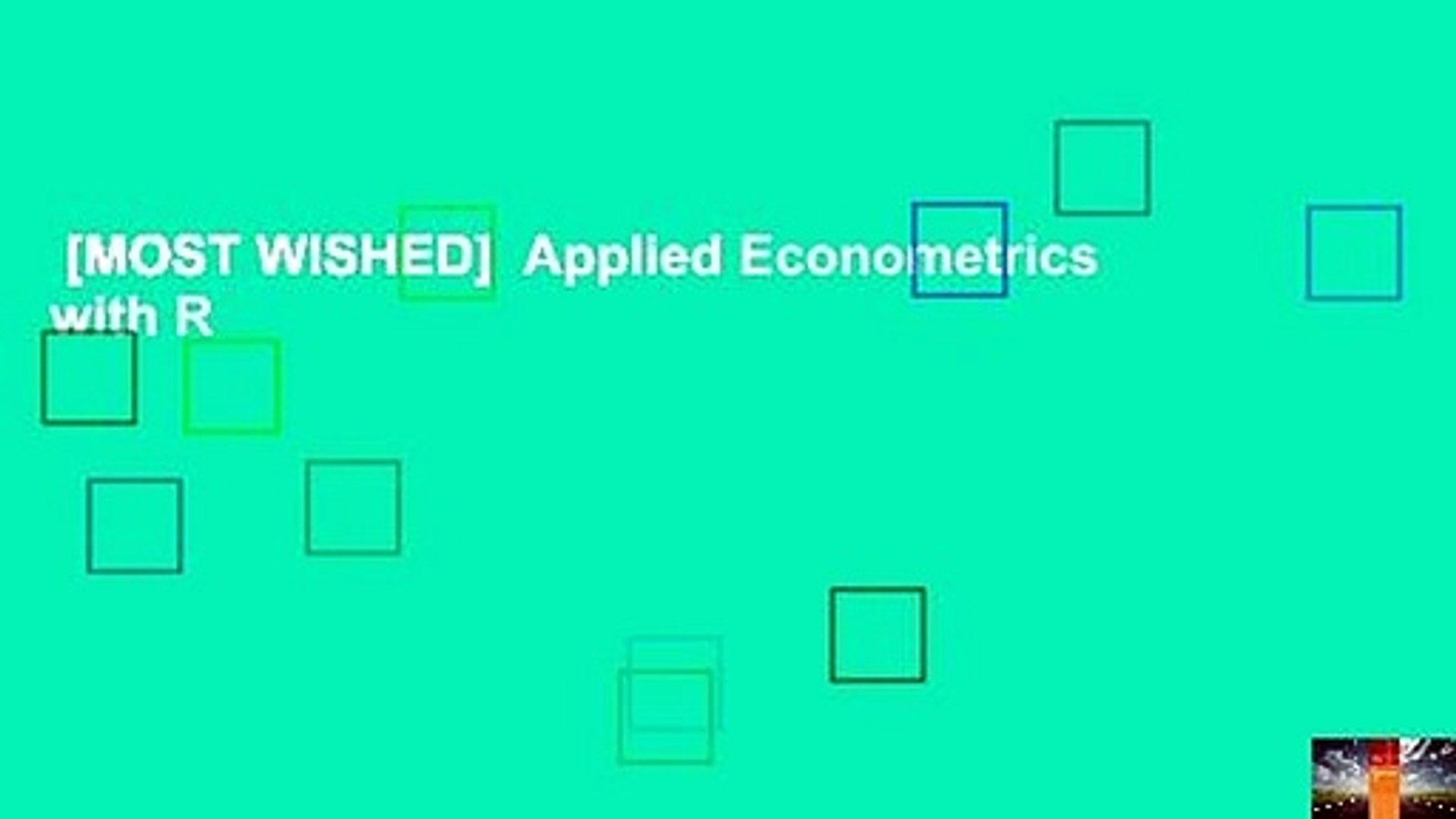 Most Wished Applied Econometrics With R Video Dailymotion
