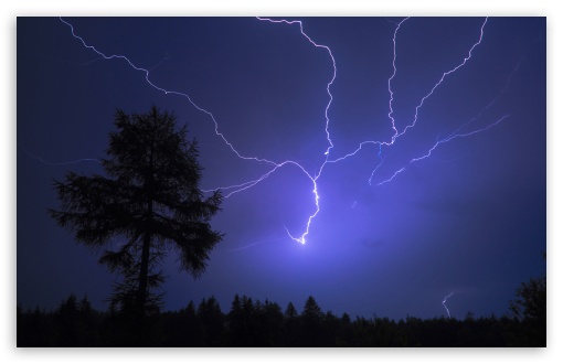 Night Lightning HD desktop wallpaper Widescreen High Definition