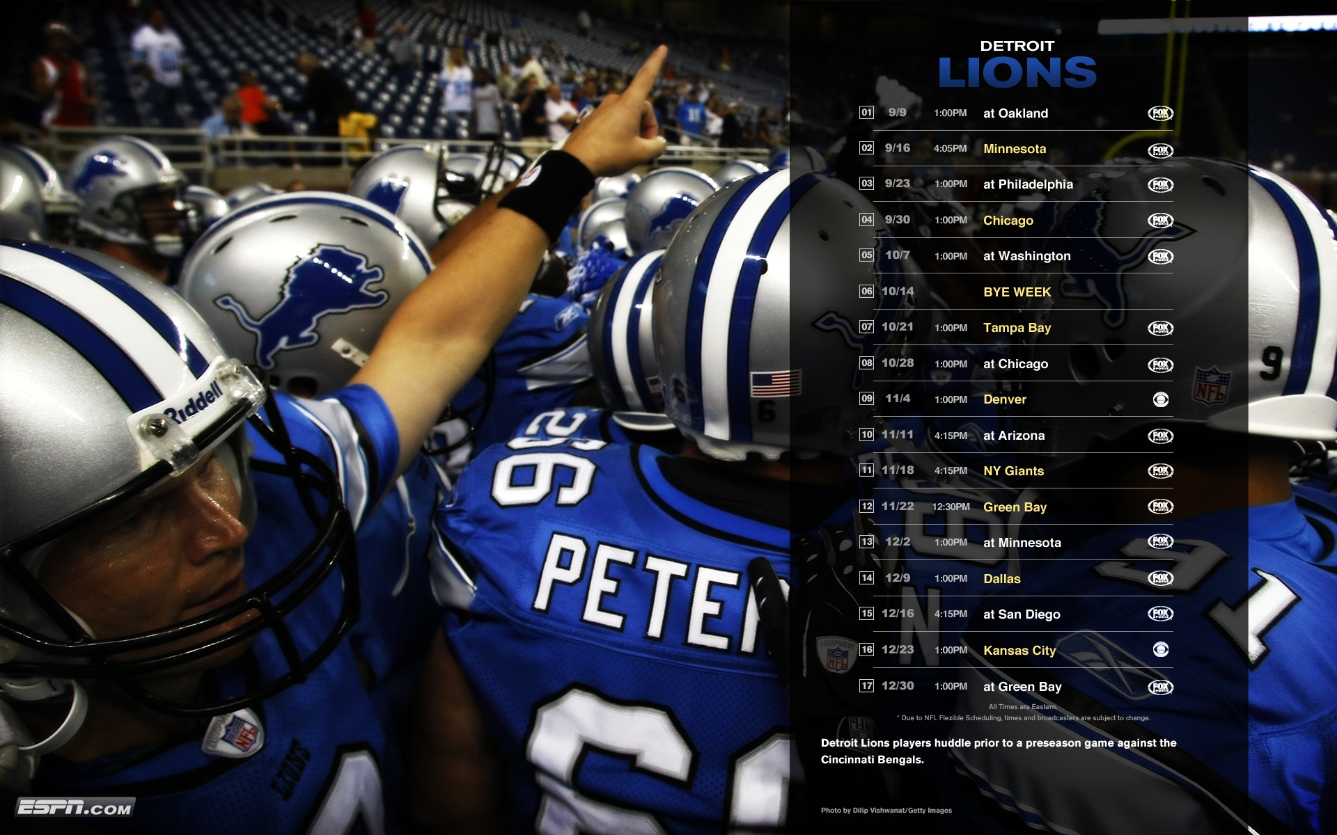 Detroit Lions Background Wallpaper