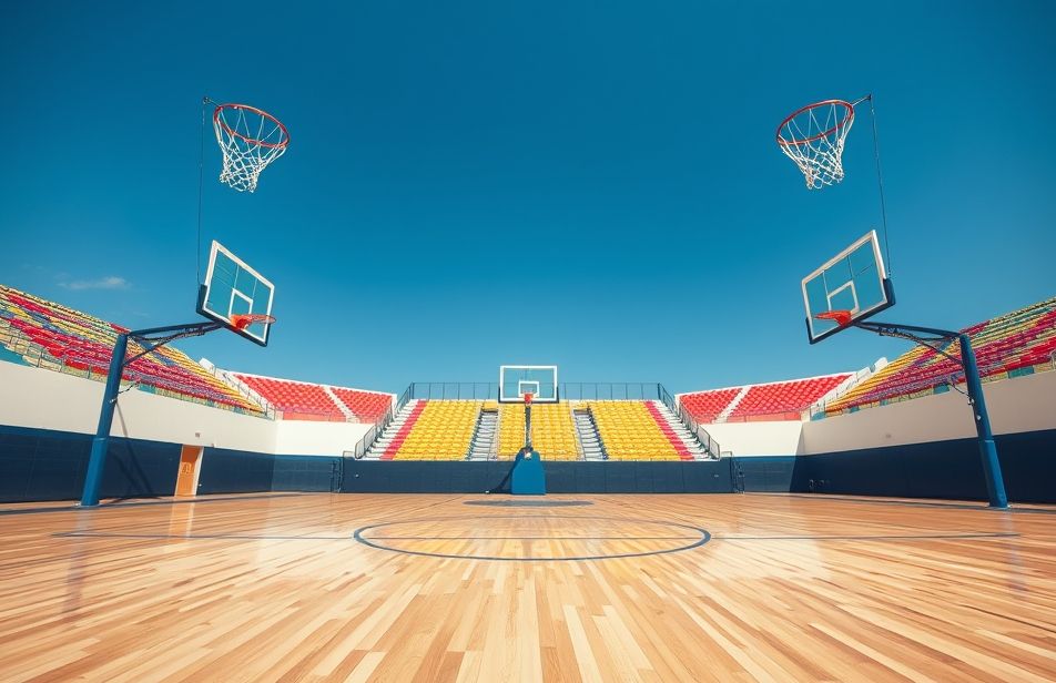 Basketball Court Wallpaper Hd