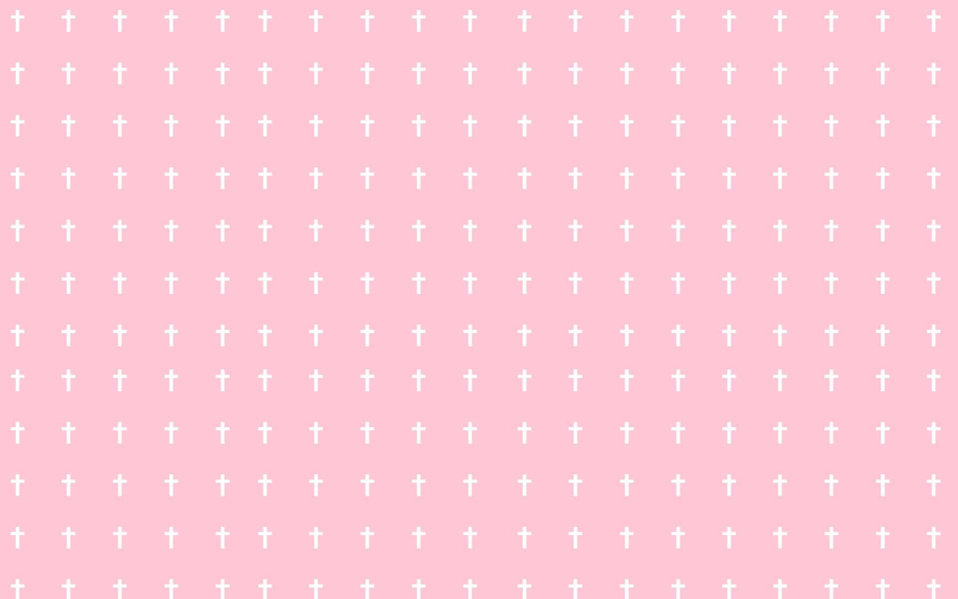 Aesthetic Computer Light Pink Wallpaper