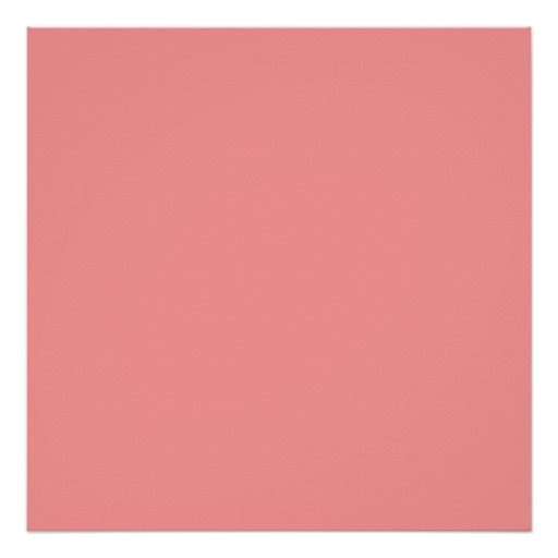 Plain Coral Pink Background Poster