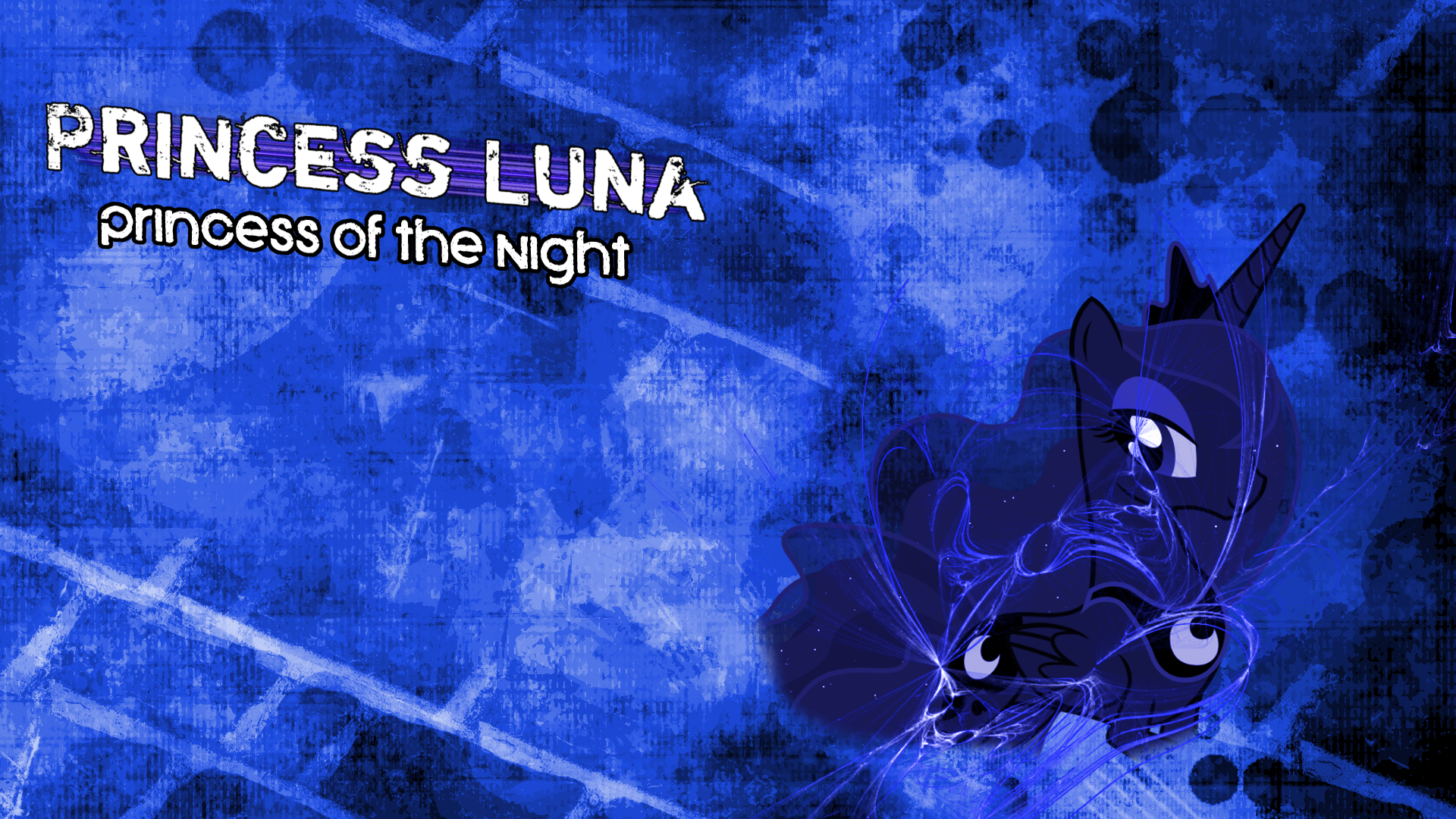 Princess Luna Wallpaper Grunge By Clockwork65