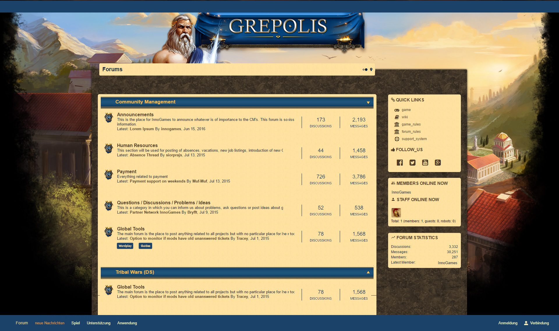 Updating The Forum Layout Part Grepolis Dev