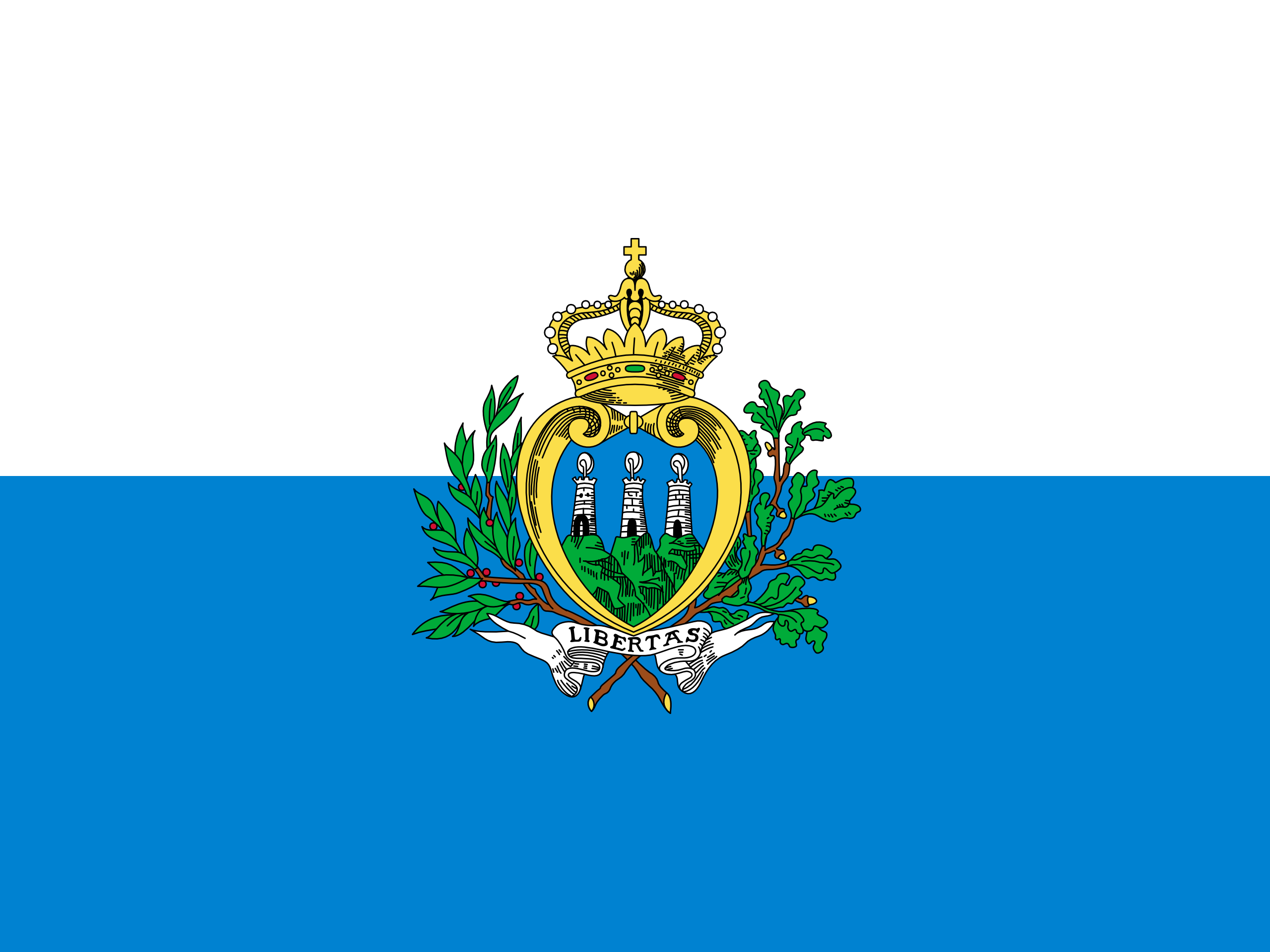 San Marino Flag Wallpaper Background