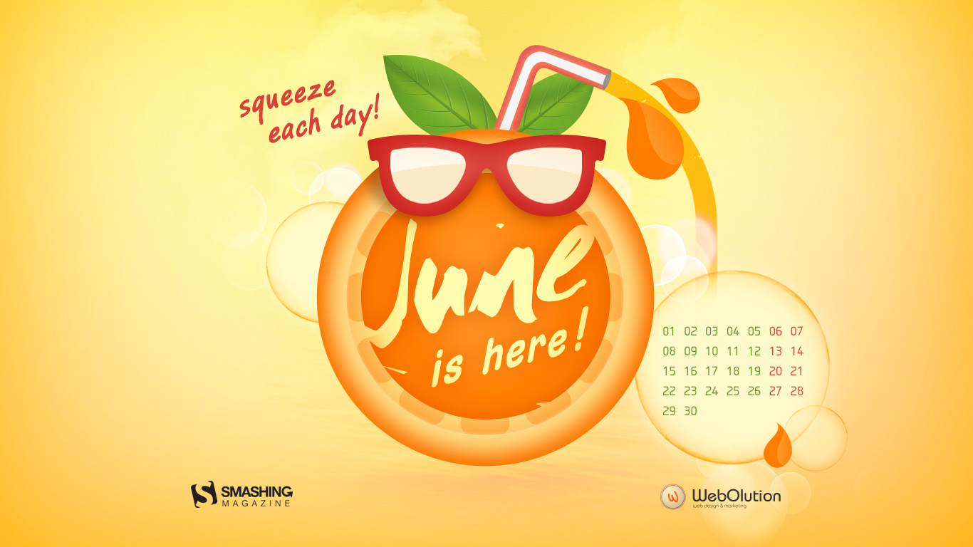 Calendar Desktop Wallpaper June Celebrate The Summer With A