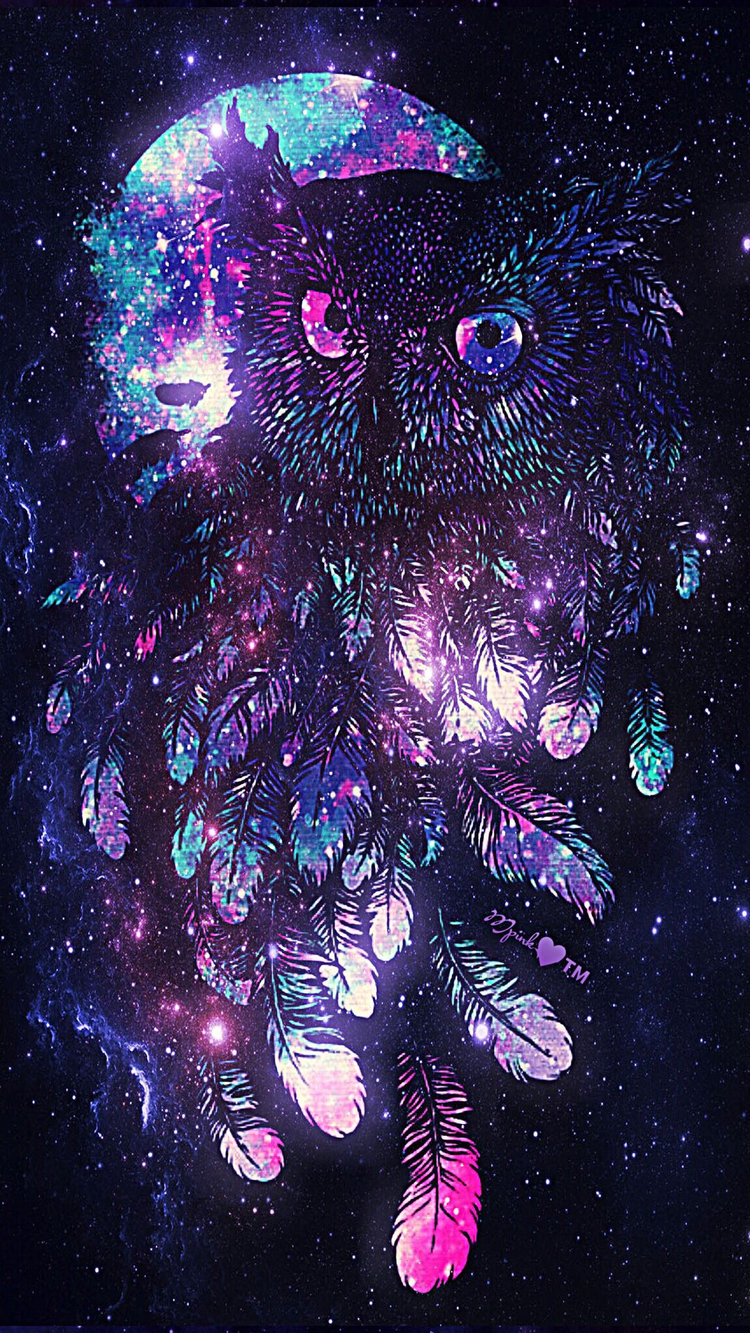 Owl Galaxy Wallpaper Owls in 2019 Art Galaxy wallpaper Owl
