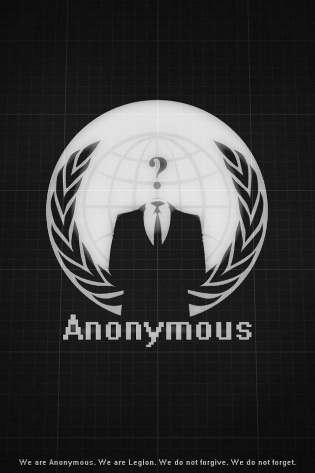  logos wallpaper Anonymous Logo with size 640x960 pixels for iPhone
