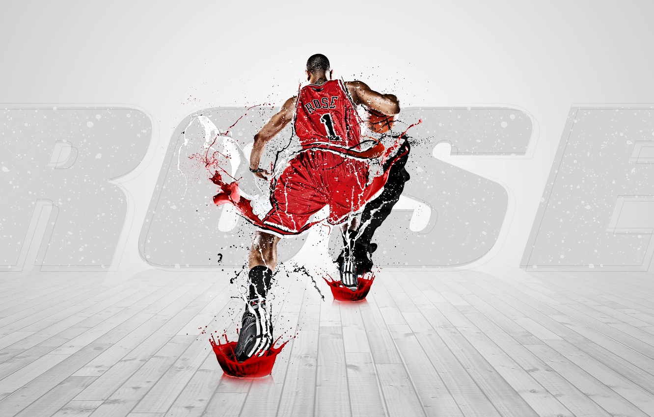 Wallpaper Paint Basketball Squirt Chicago Adidas Nba Bulls