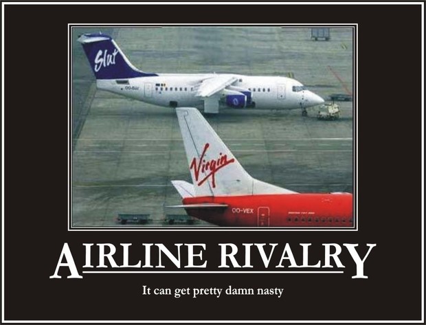 Airline Rivalry Demotivational Poster