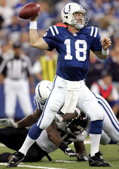Peyton Manning Of The Indianapolis Colts Throws A