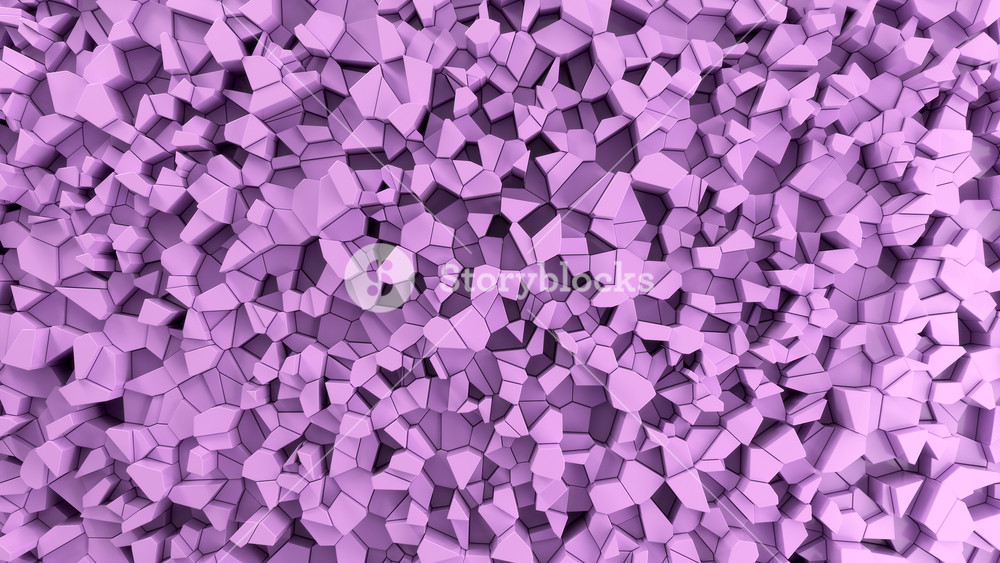 Purple Fractured Surface Abstract 3d Background Render